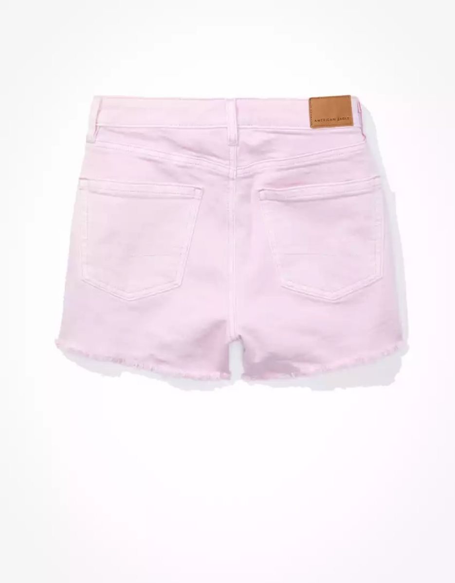 Shorts American Eagle AE Stretch Twill Mom Lavande Femme | FDB-46603890